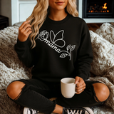 Mama Sweatshirt "Mama Butterfly Line Art"