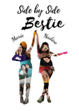 Personalisiertes Poster "Side by Side Bestie"